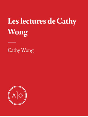 cover image of Les lectures de Cathy Wong